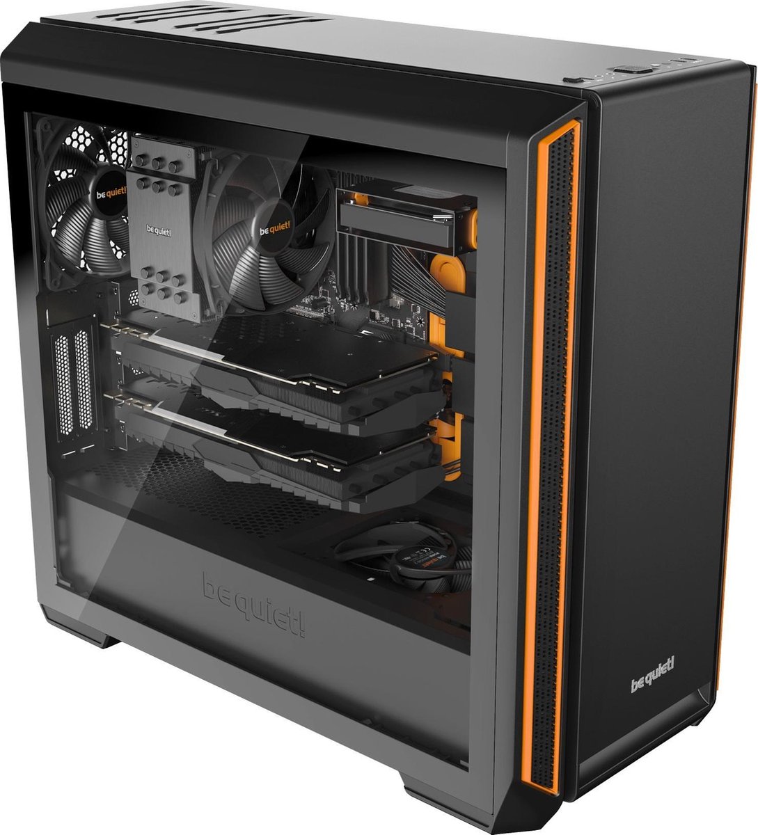 be quiet! Silent Base 601 - Window -, Oranje - Zwart