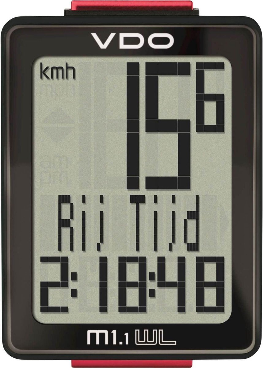 VDO Fietscomputer M1.1 Wr - Zwart