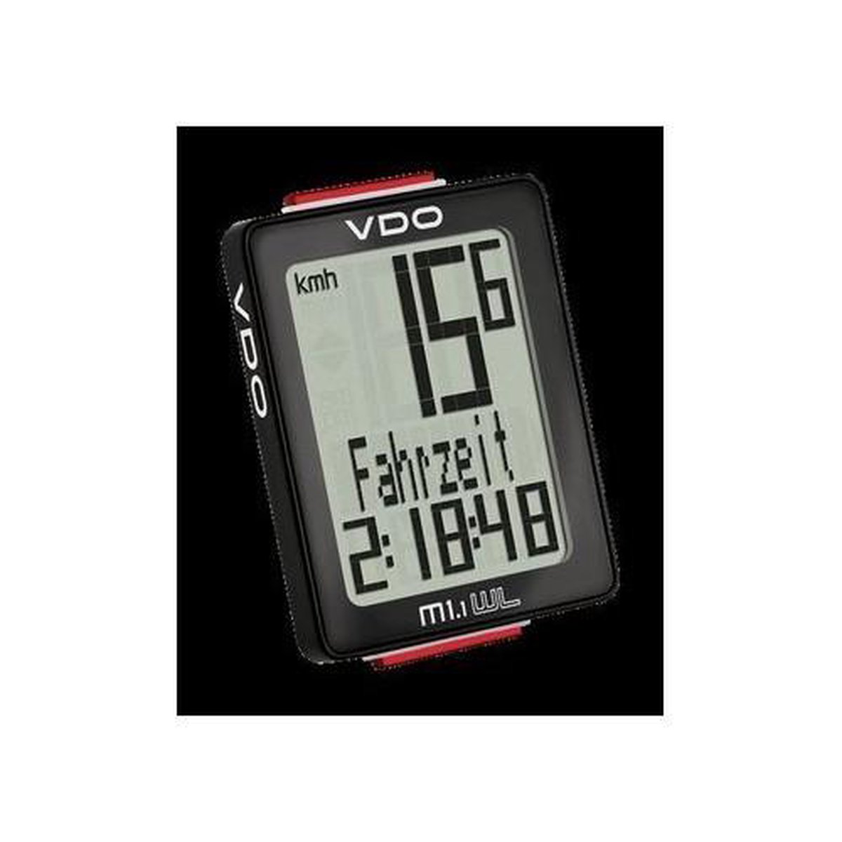 VDO Fietscomputer M1.1 Wr - Zwart