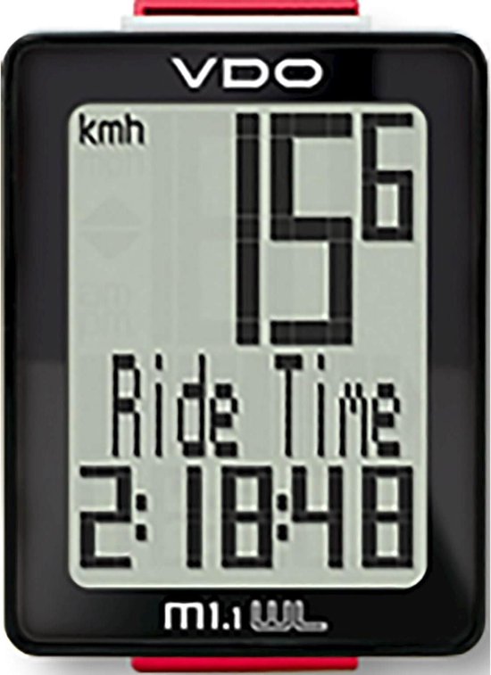 VDO Fietscomputer M1.1 Wr - Zwart