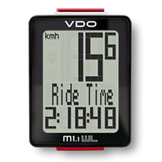 VDO Fietscomputer M1.1 Wr - Zwart