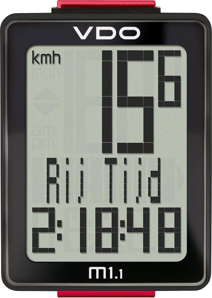 VDO Fietscomputer M1.1 Wr - Zwart