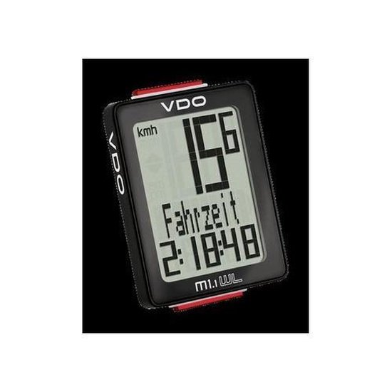 VDO Fietscomputer M1.1 Wr - Zwart