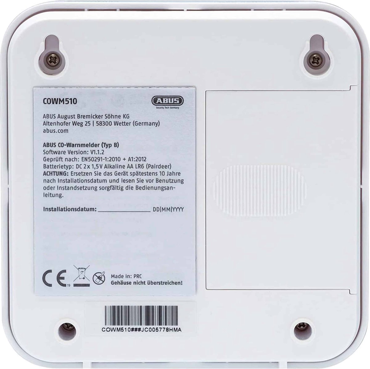 Abus Cowm510 Koolmonoxidemelder