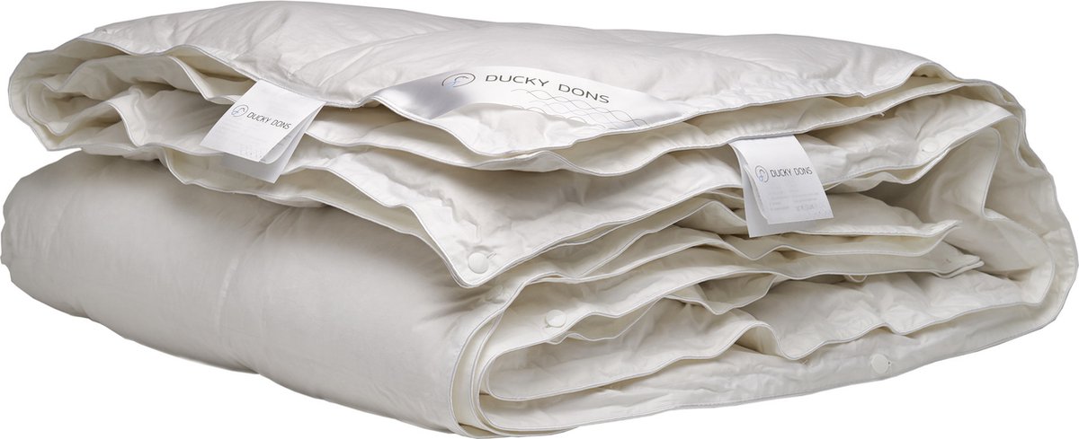 Ducky Dons 4-seizoenen Dekbed Nordic - Dons - 200 X 220 Cm - Wit