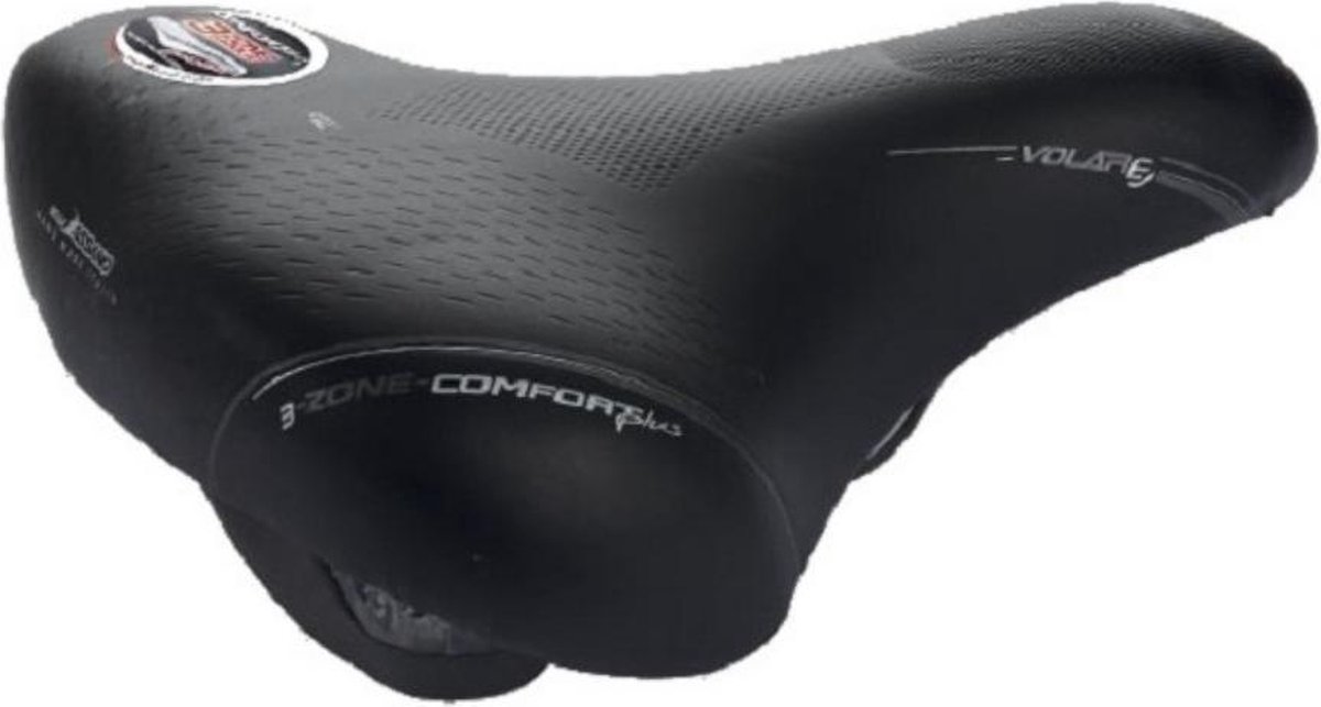 Selle Bassano Zadel Bigcity Volare 3 Zone Comfort Plus - Zwart