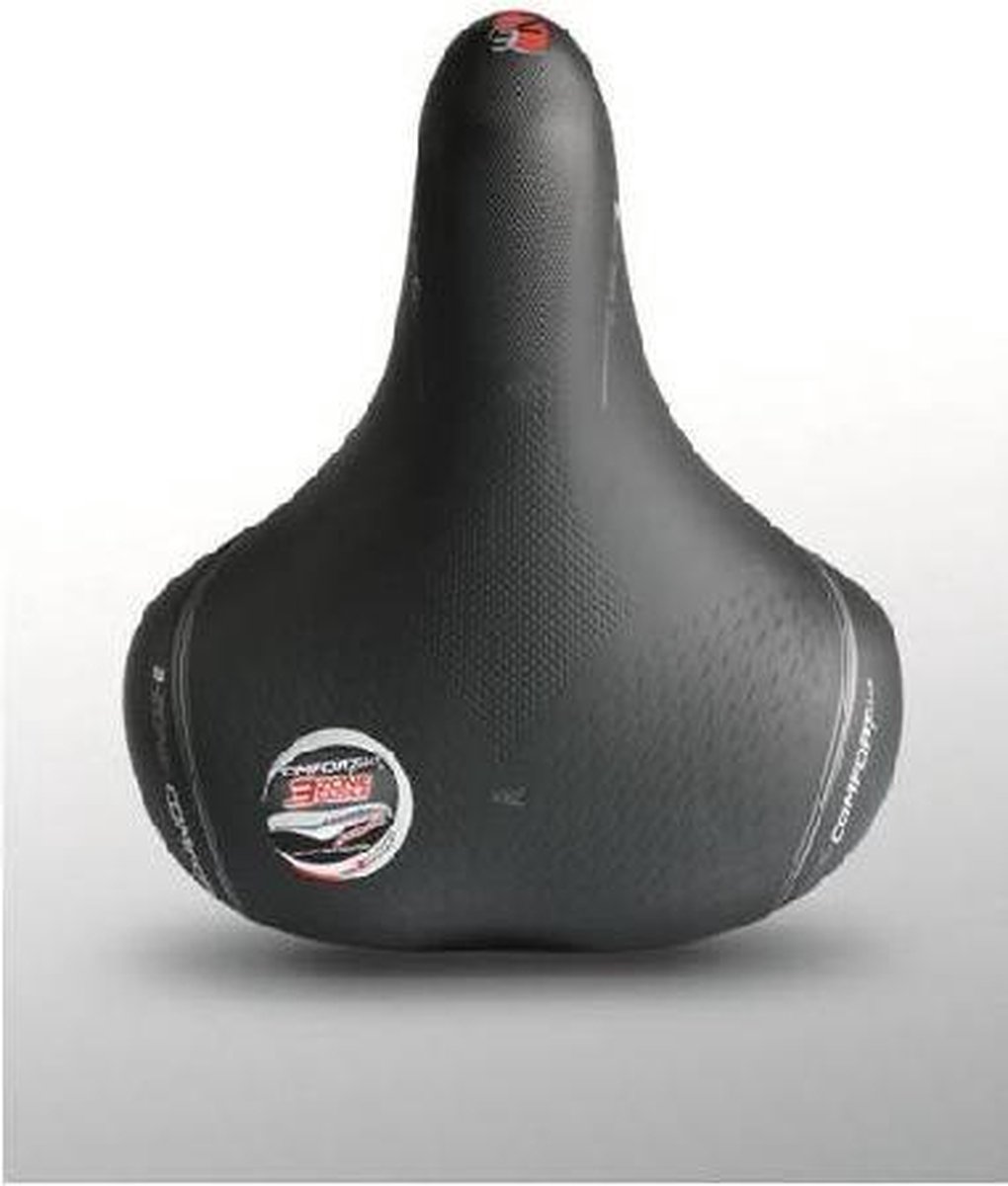 Selle Bassano Zadel Bigcity Volare 3 Zone Comfort Plus - Zwart