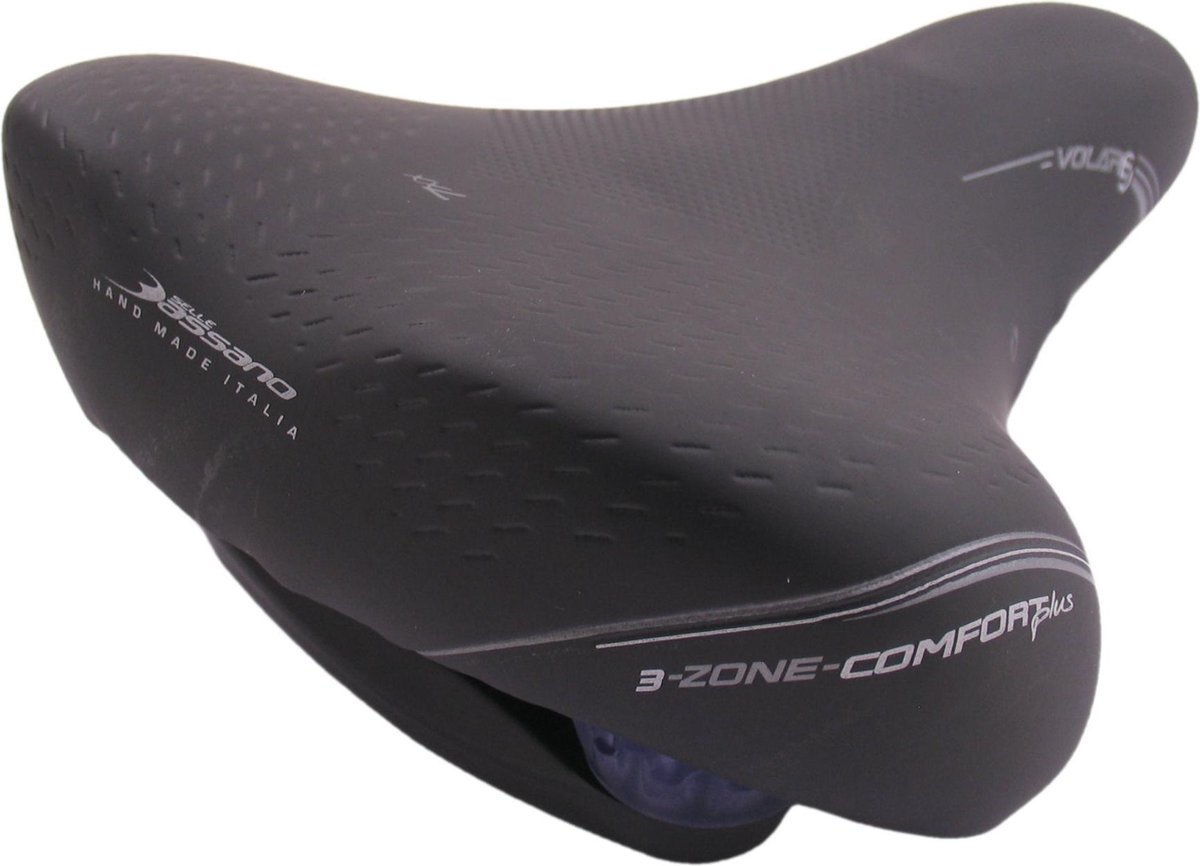 Selle Bassano Zadel Bigcity Volare 3 Zone Comfort Plus - Zwart