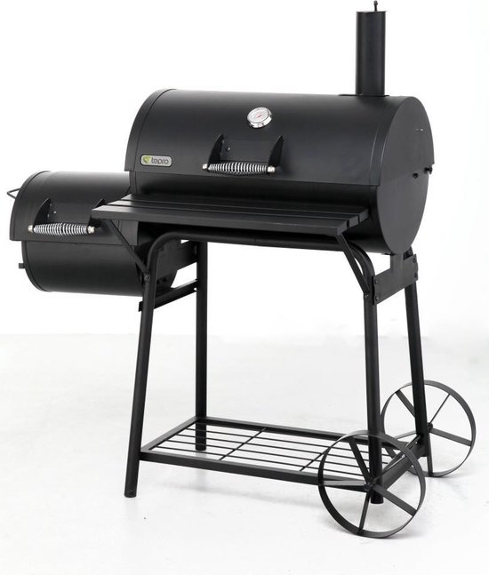 tepro Garten Tepro Biloxi Afsluitbare Houtskool Barbecue / Smoker - Zwart