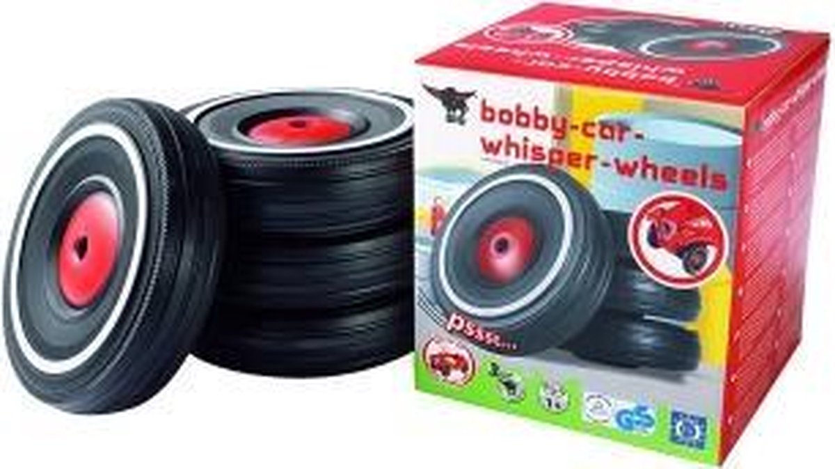 Big Bobby Car Fluisterwielen - Zwart