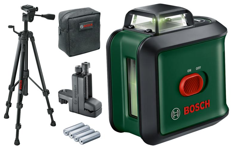 Bosch UniversalLevel 360 Kruislijnlaser Premium Set | 12 m | Zelfnivellerend | Incl. statief | In opbergetui