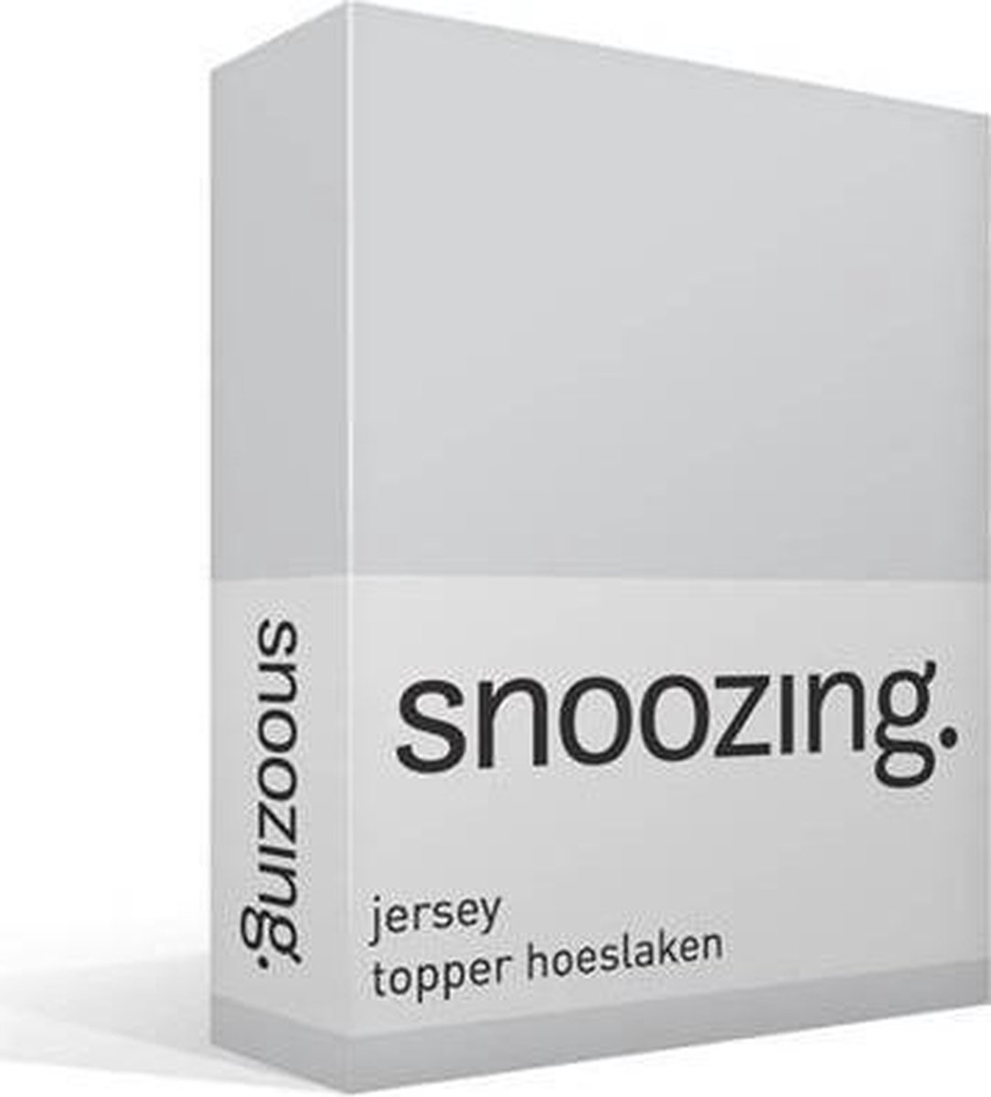 Snoozing Jersey - Topper Hoeslaken - Katoen - 160x200 - - Grijs