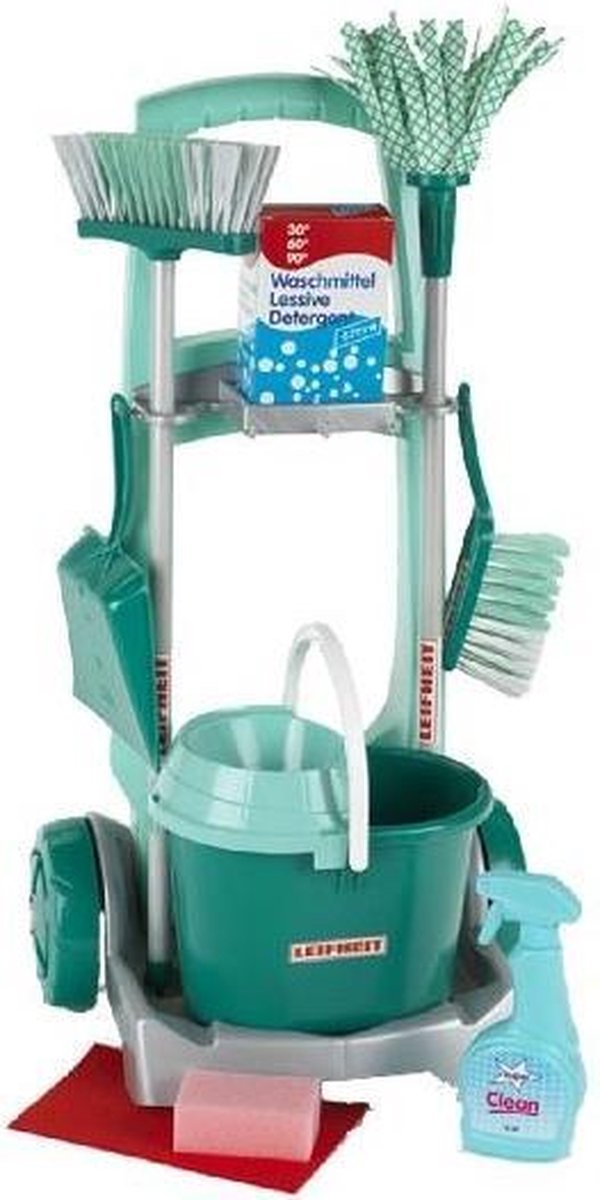 Leifheit Speelgoed Schoonmaaktrolley - Groen