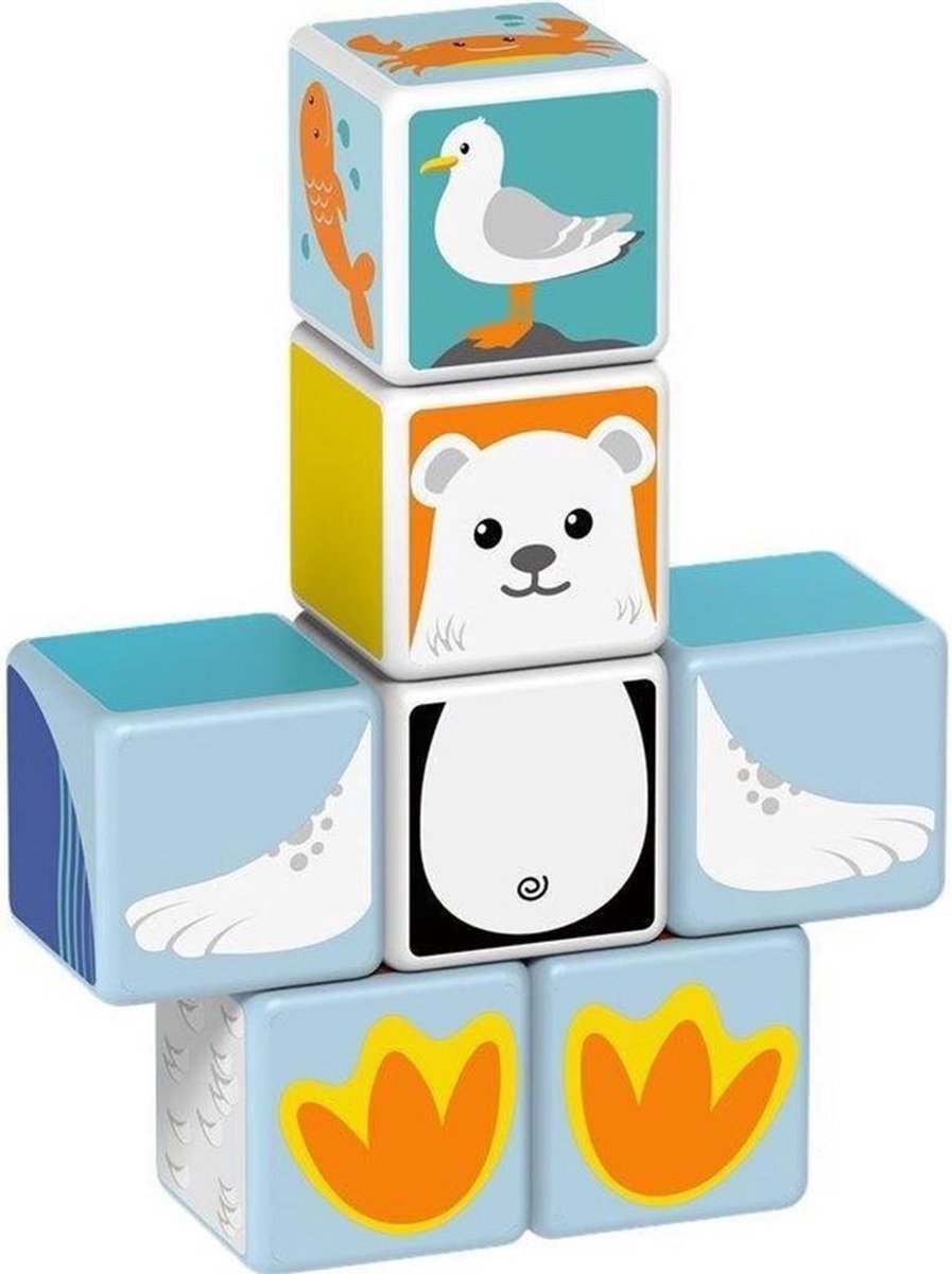 Geomag Magicube Polar Animals - Blauw