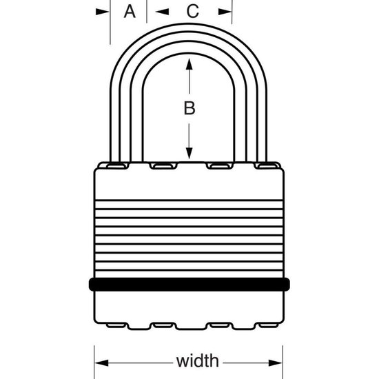 Masterlock Master Lock Hangslot Excell 52 Mm Staal