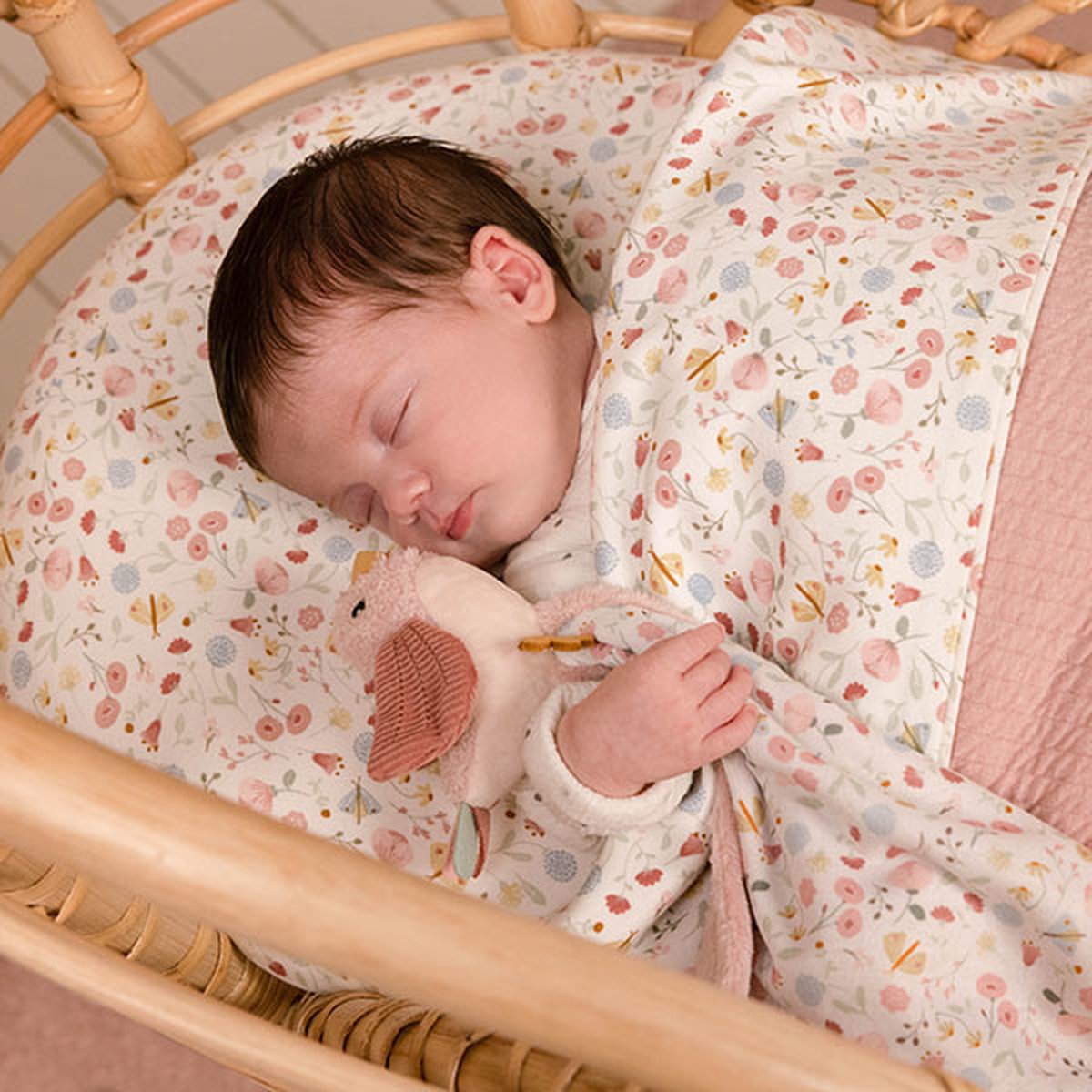 Tiamo Little Dutch Knuffeldoek Butterflies - Roze