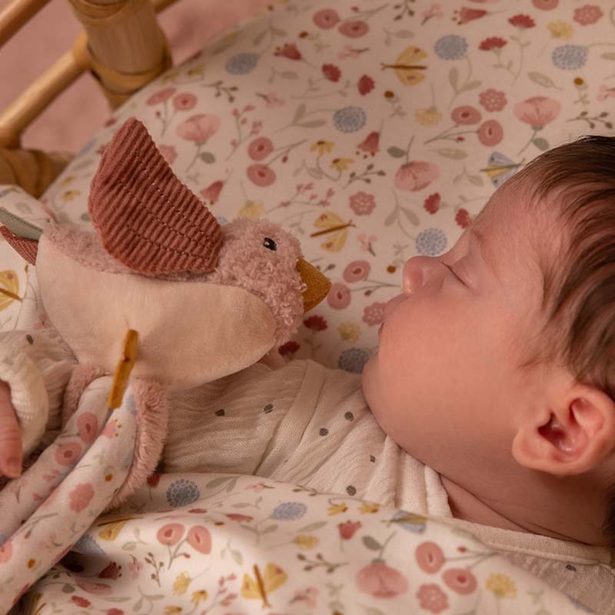 Tiamo Little Dutch Knuffeldoek Butterflies - Roze