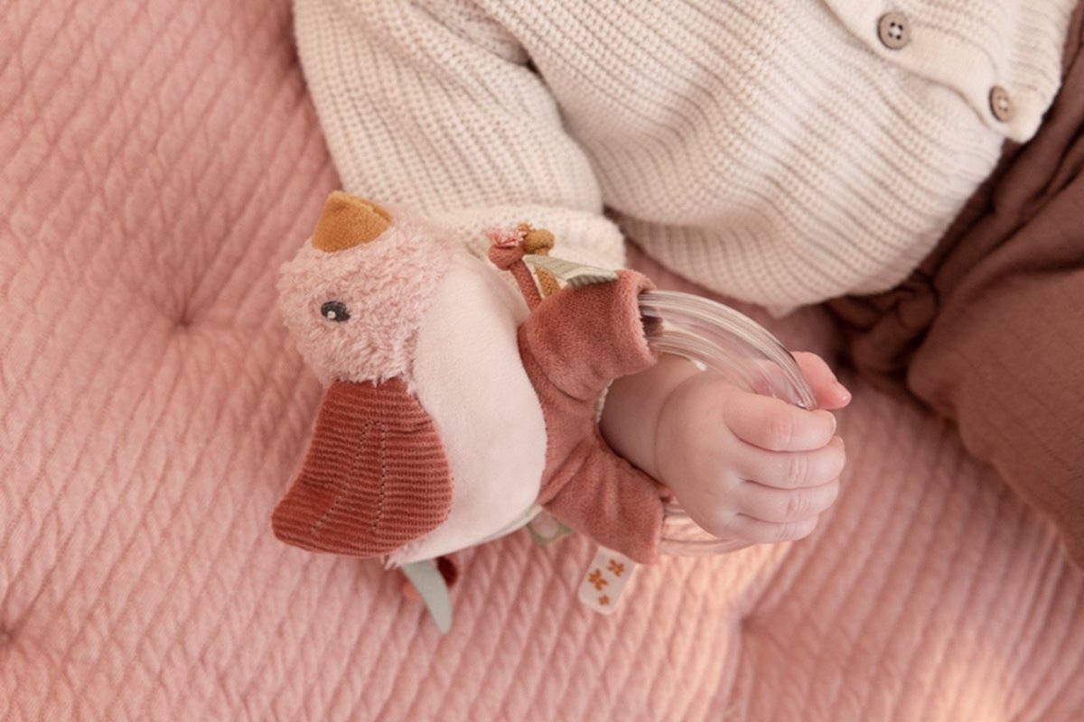 Tiamo Little Dutch Ringrammelaar Flowers & Butterflies - Roze