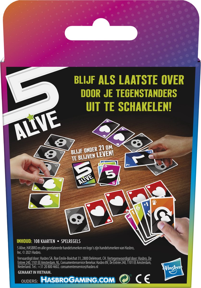 Hasbro Spel 5 Alive Kaartspel