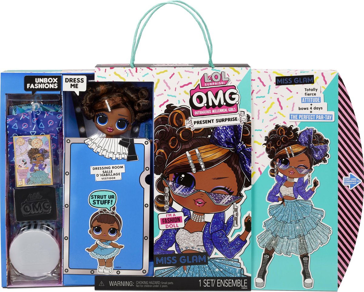 MGA Lol Surprise Omg Birthday Doll - Blauw