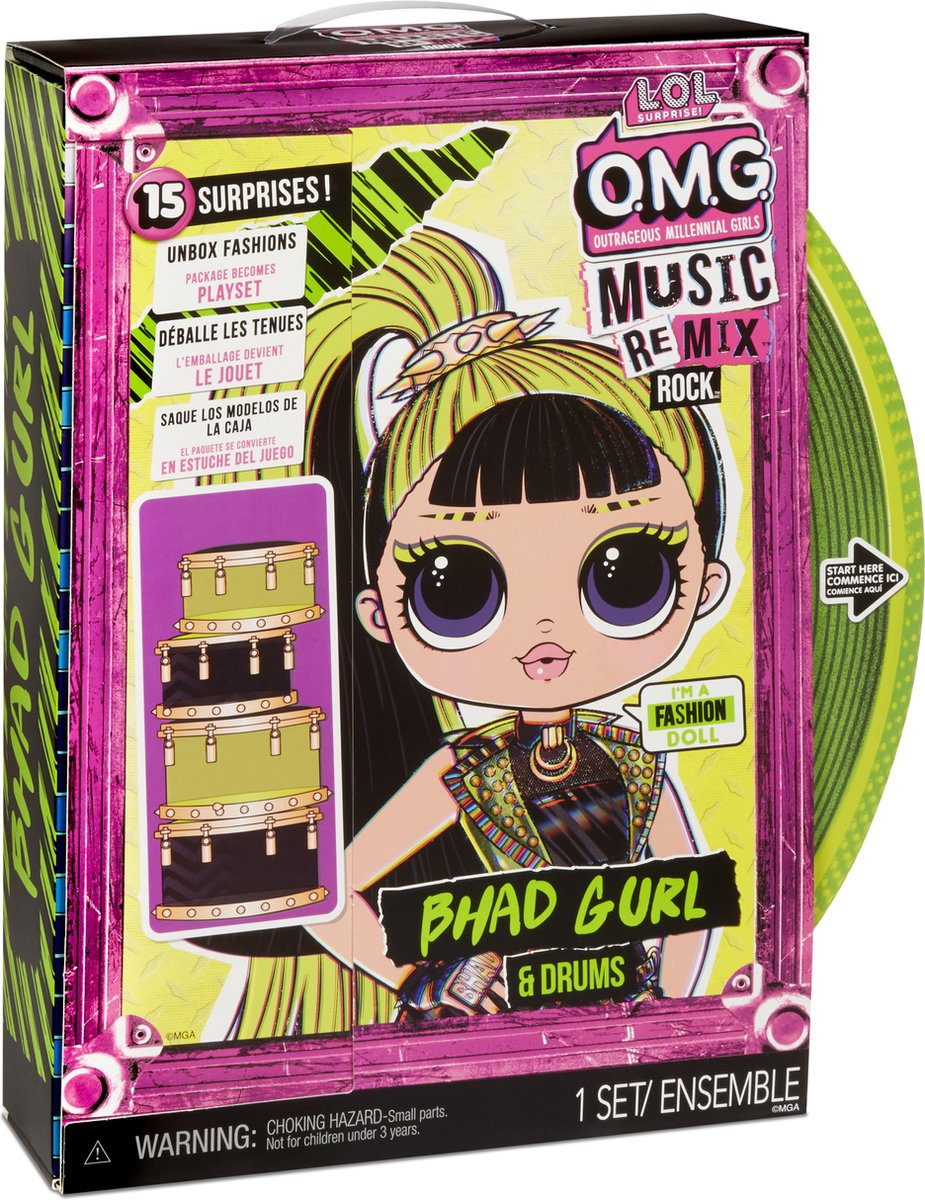 MGA L.O.L Surprise! Omg Remix Rock- Bhad Gurl And Drums