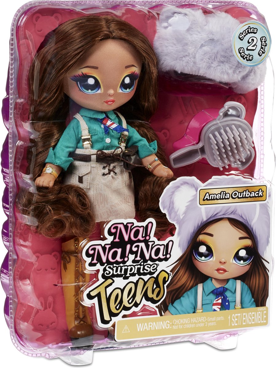 MGA Na! Na! Na! Surprise Teens Doll - Amelia Outback (Koala)