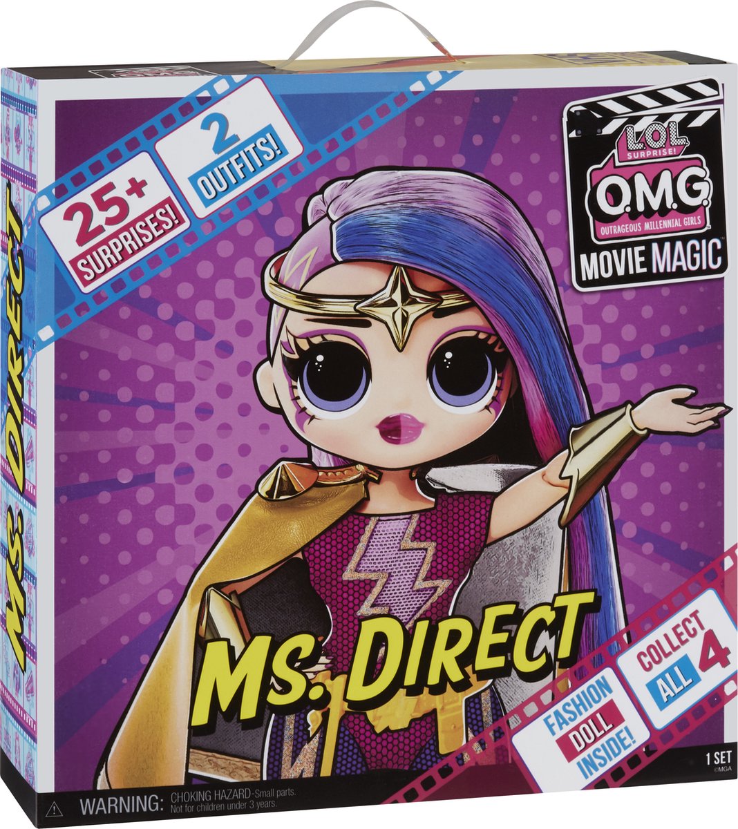 MGA L.O.L. Surprise! O.M.G. Movie Magic Doll - Ms. Direct