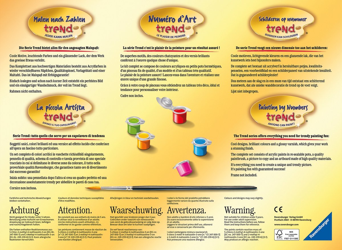 Ravensburger Schilder Op Nummer Bonte Giraffe