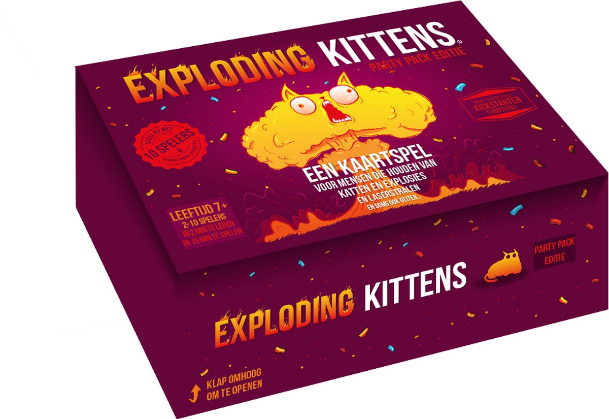 Asmodee Exploding Kittens Party Pack NL- Kaartspel