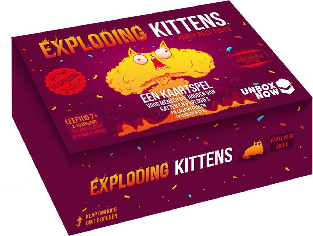 Asmodee Exploding Kittens Party Pack NL- Kaartspel