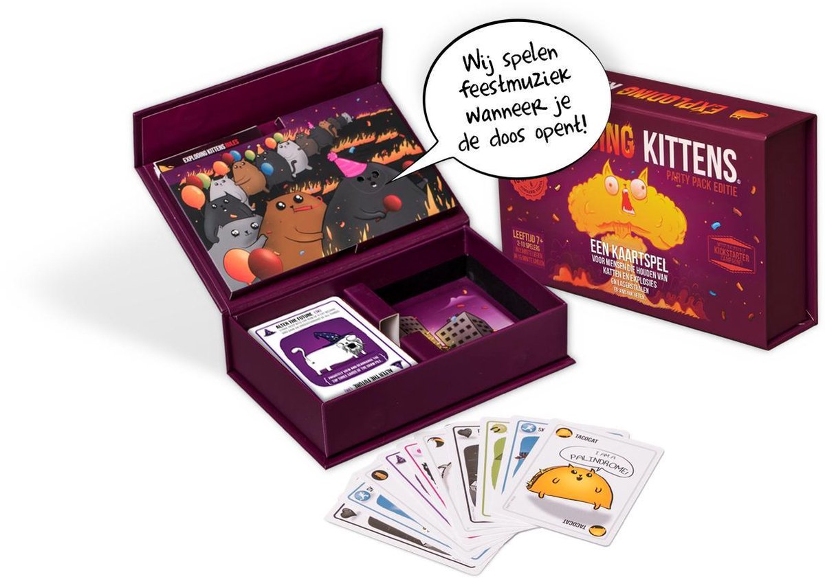 Asmodee Exploding Kittens Party Pack NL- Kaartspel