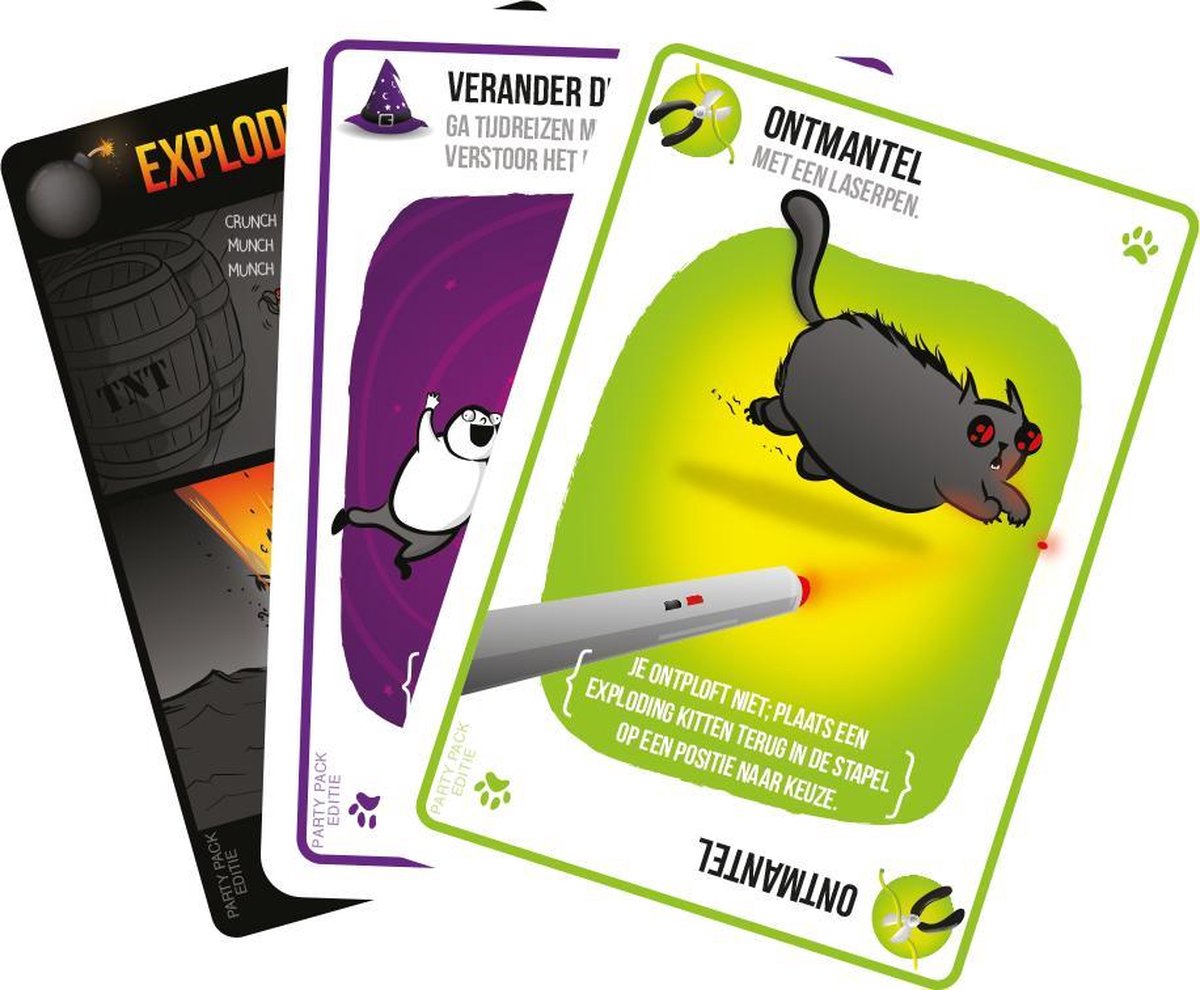 Asmodee Exploding Kittens Party Pack NL- Kaartspel