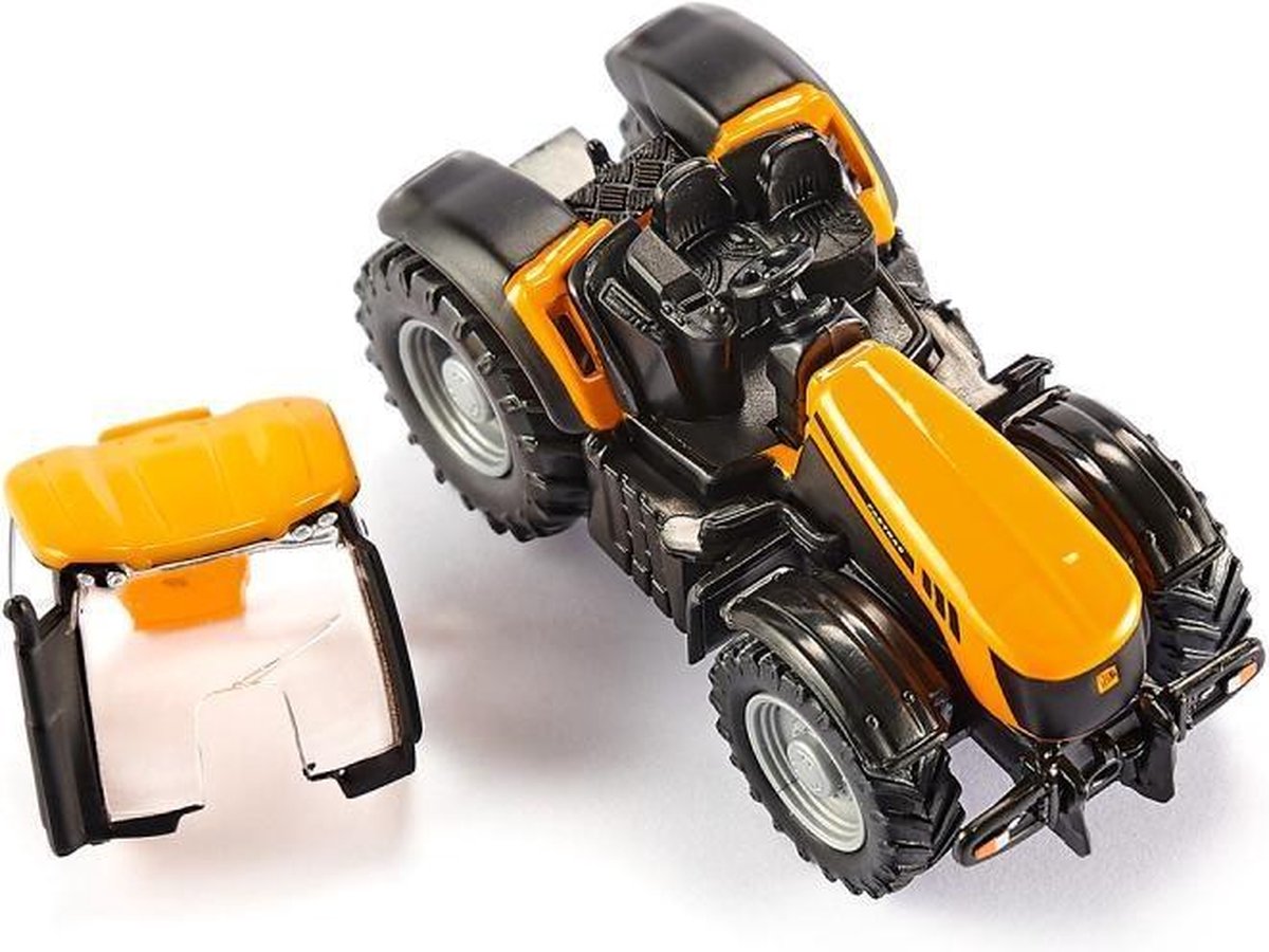 Siku 1858 Tractor JCB 8250 Met Aanhanger - Geel