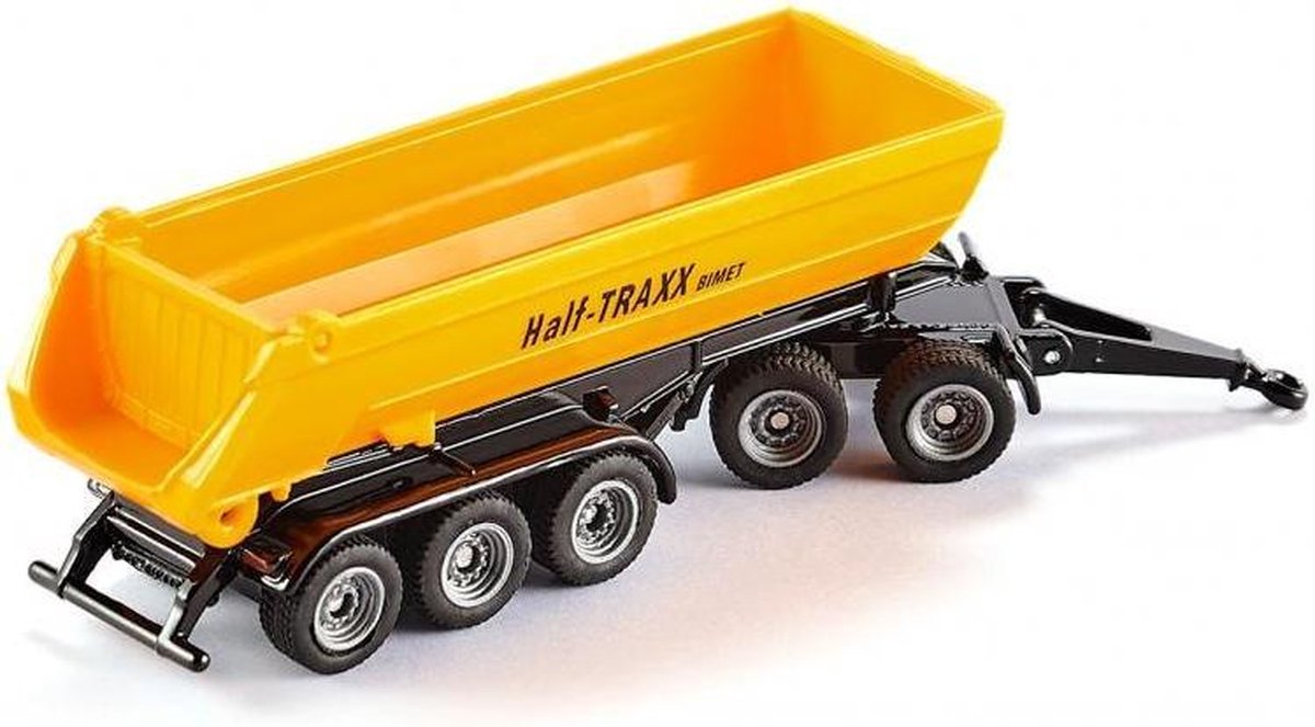 Siku 1858 Tractor JCB 8250 Met Aanhanger - Geel