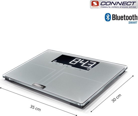 Soehnle Shape Sense Connect 200 Lichaamsanalyse Weegschaal - Grijs