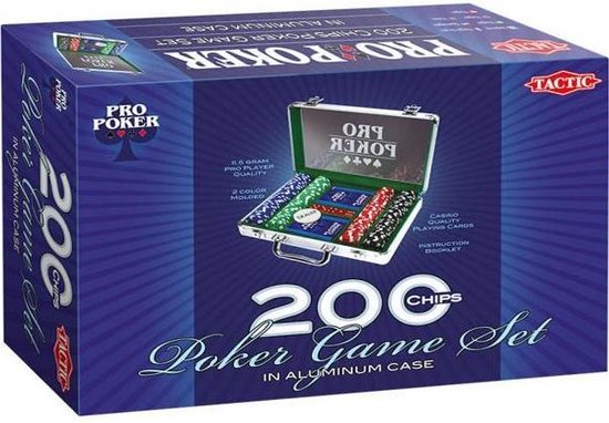 Tactic Pro Poker Koffer Met 200 Fiches