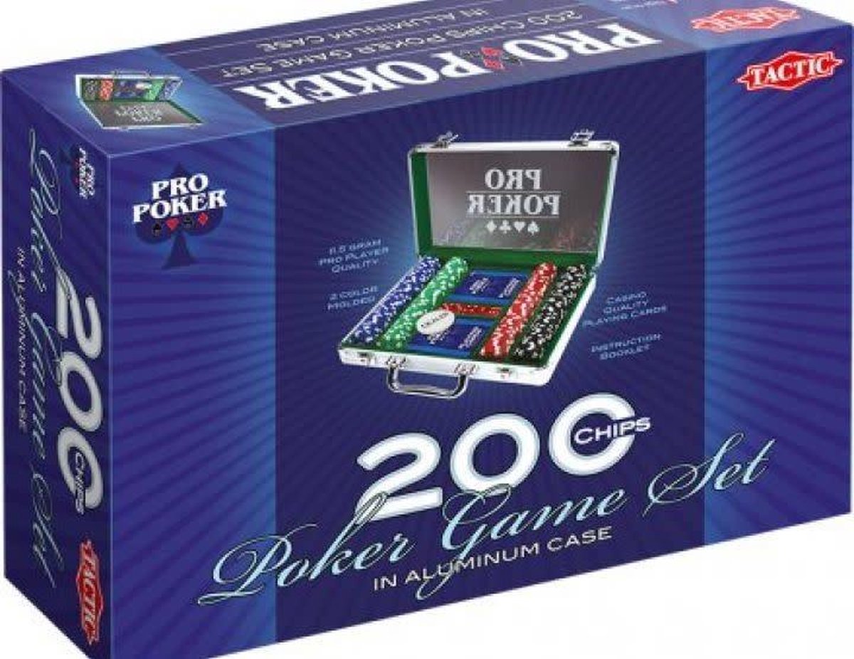 Tactic Pro Poker Koffer Met 200 Fiches