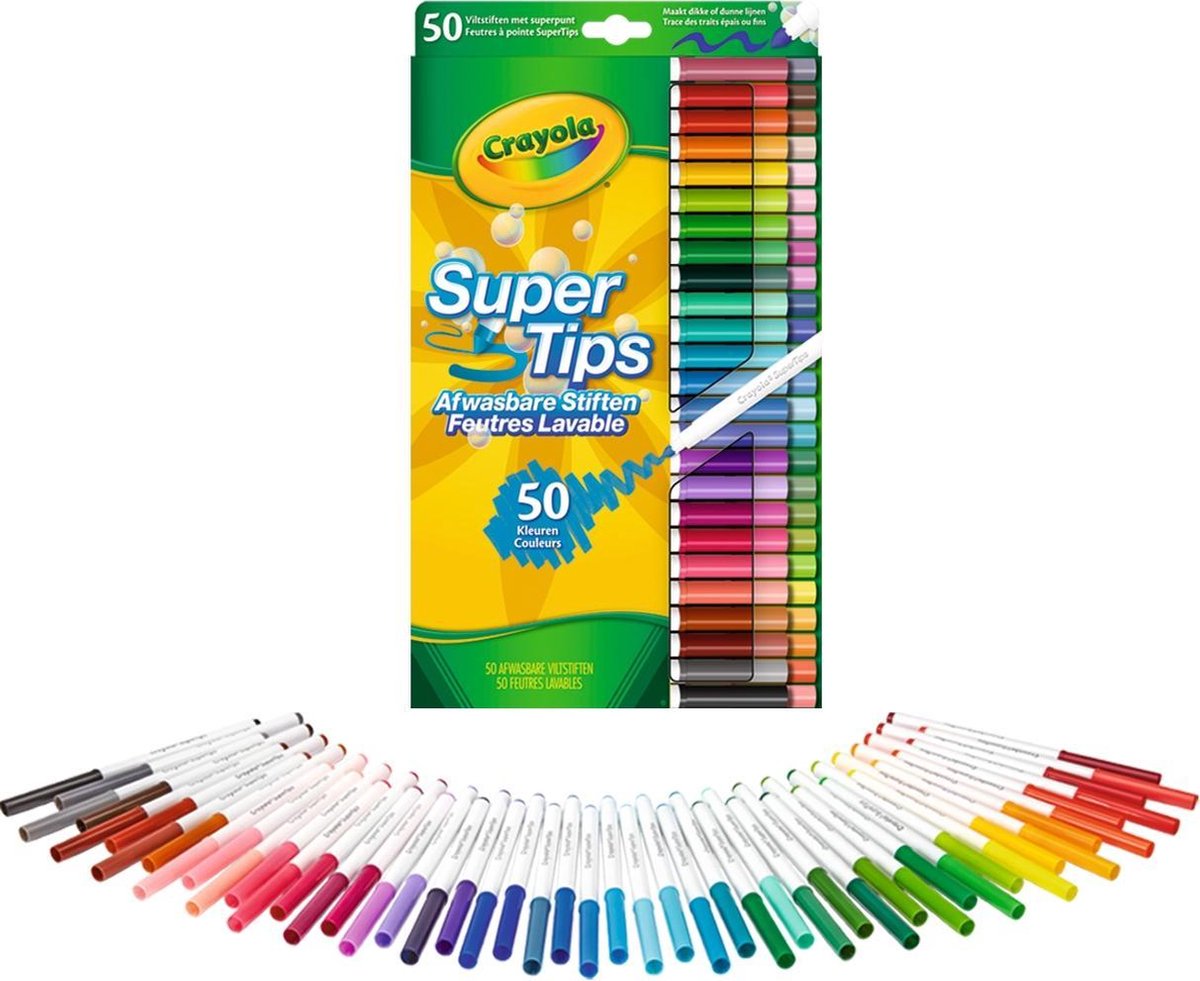 Crayola Supertips - 50 Viltstiften Met Superpunt