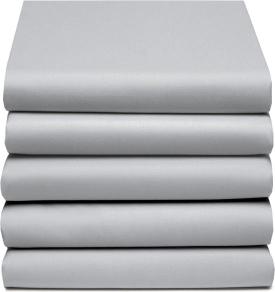 Cinderella Jersey Hoeslaken Light Grey-160 X 200 Cm - Grijs