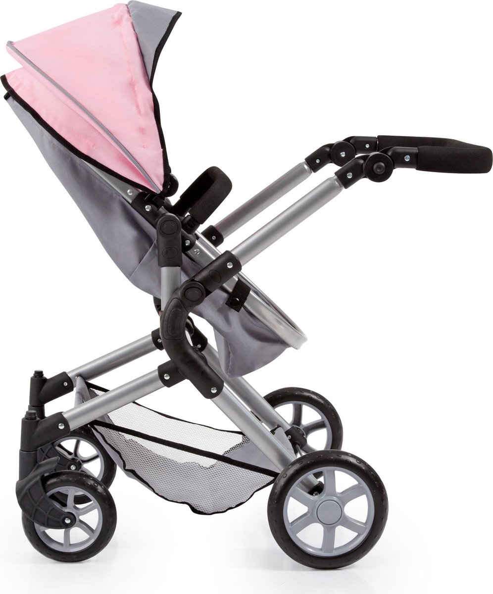 Bayer Design Bayer Poppenwagen Neo Star/lichtroze 75 Cm - Grijs