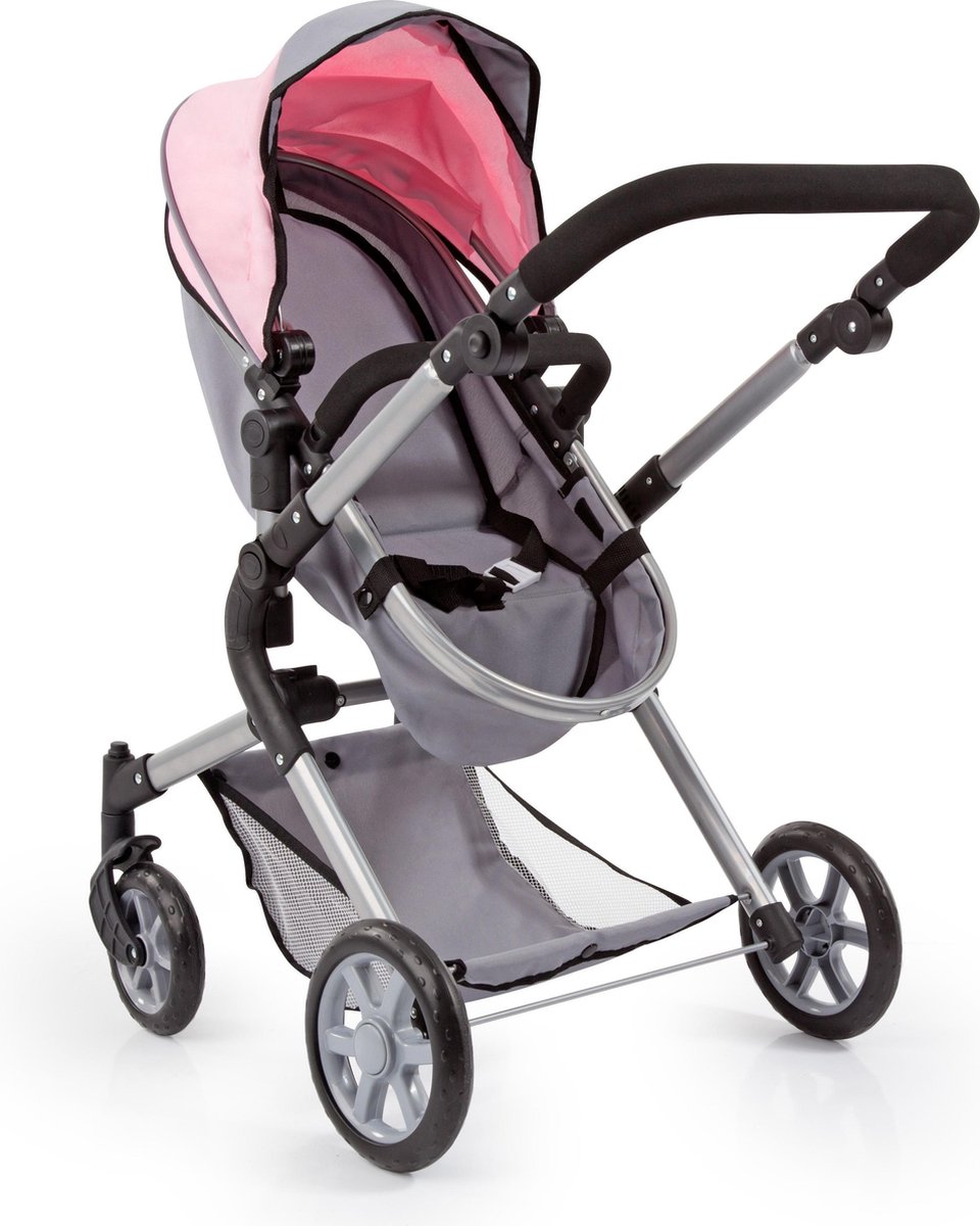 Bayer Design Bayer Poppenwagen Neo Star/lichtroze 75 Cm - Grijs