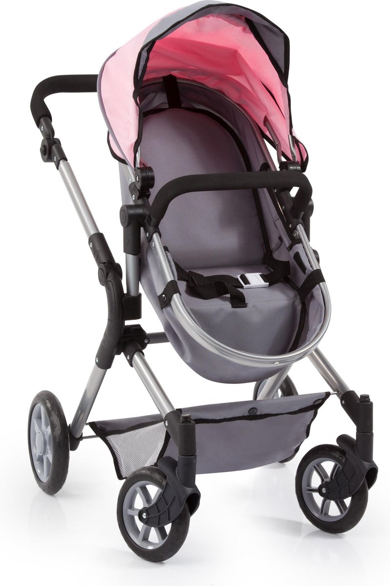 Bayer Design Bayer Poppenwagen Neo Star/lichtroze 75 Cm - Grijs