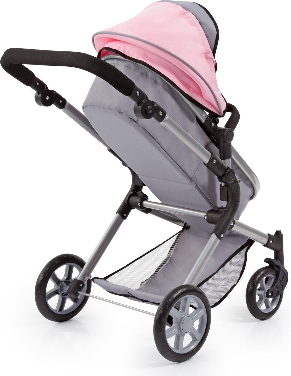 Bayer Design Bayer Poppenwagen Neo Star/lichtroze 75 Cm - Grijs
