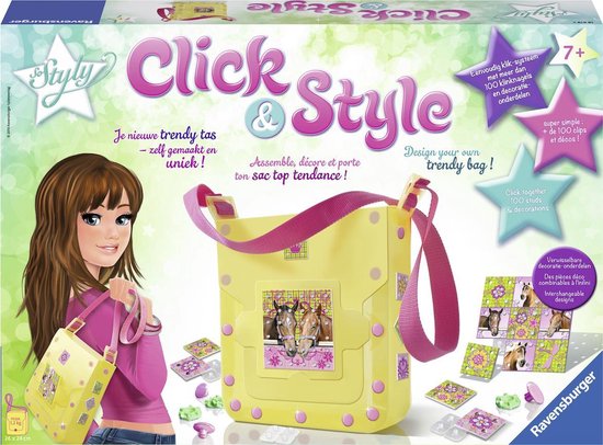 Ravensburger Click & Style Schoudertas - Roze