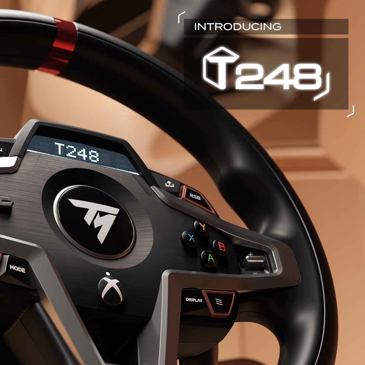 Thrustmaster T248 racestuur voor Xbox Series X | S - Zwart