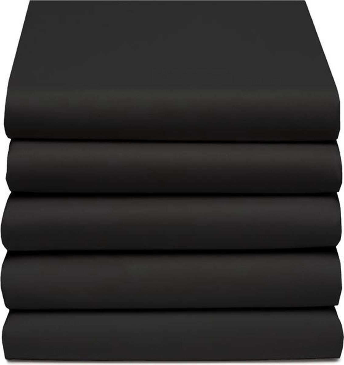 Damai Multiform Double Jersey Topper Hoeslaken-180 X 200/210 Cm - Zwart