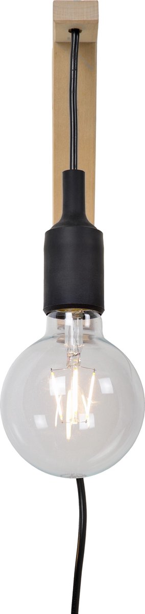 Lucide Wandlamp Fix - Zwart