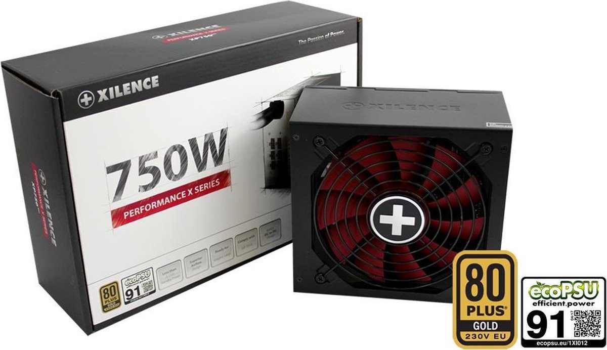 Xilence XP750MR9 power supply unit 750 W ATX Zwart, - Rojo