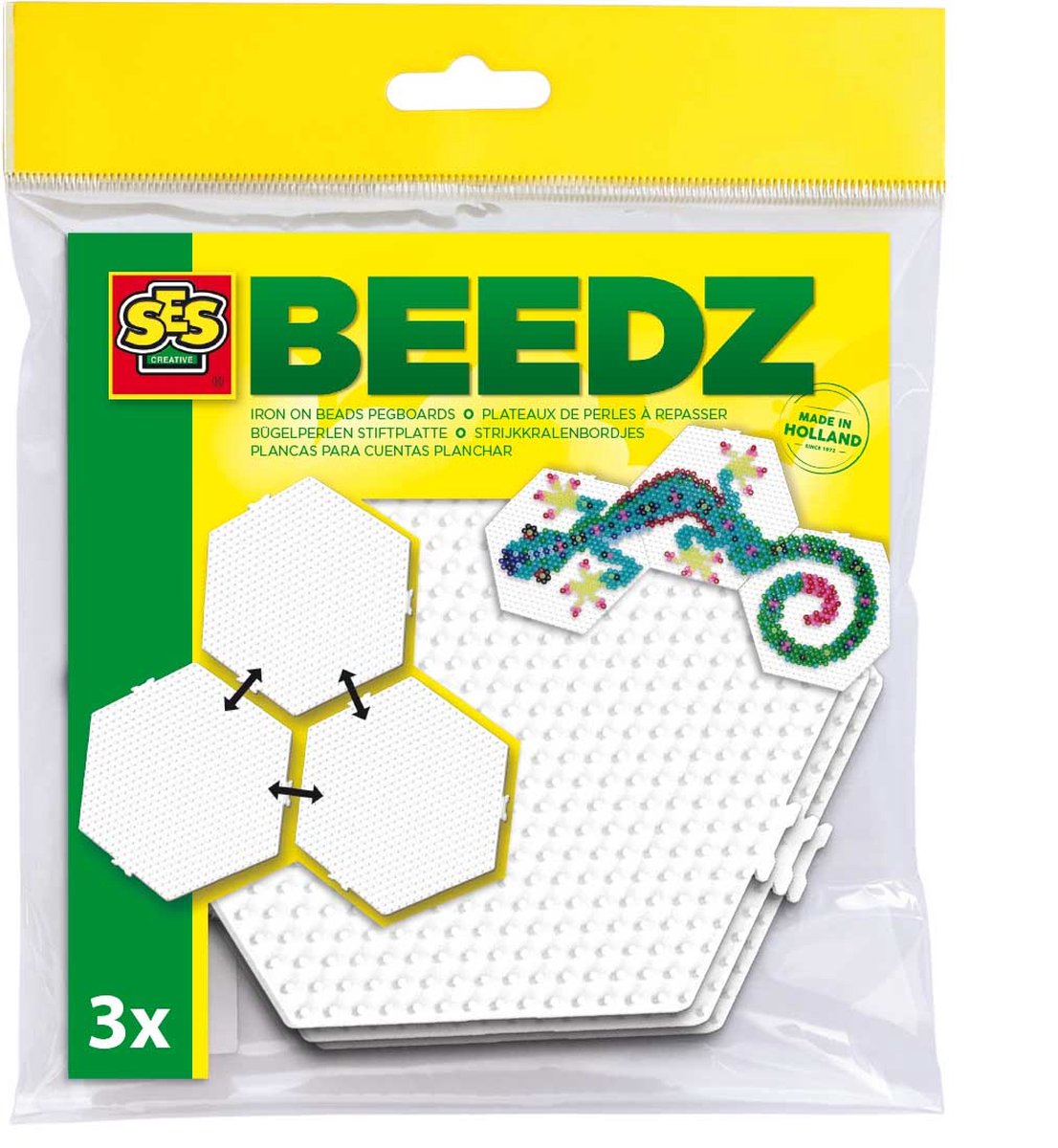 Ses Beedz Bord Hexagon Koppelb 3 Stuks