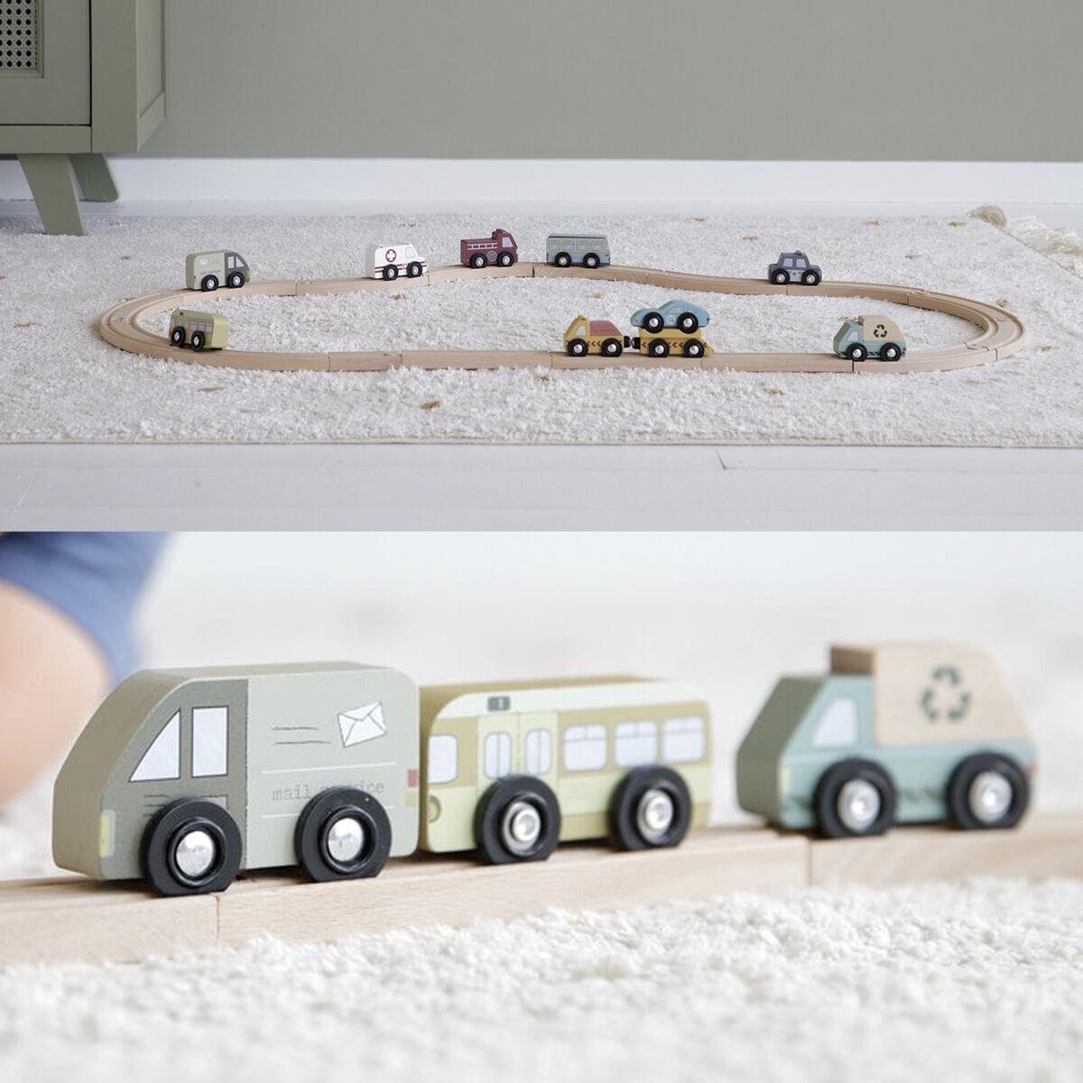 Tiamo Little Dutch Treinbaan Voertuigenset